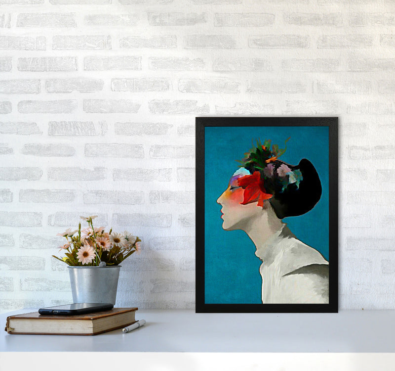 Kimono Contemporary Art Print by Kubistika A3 White Frame