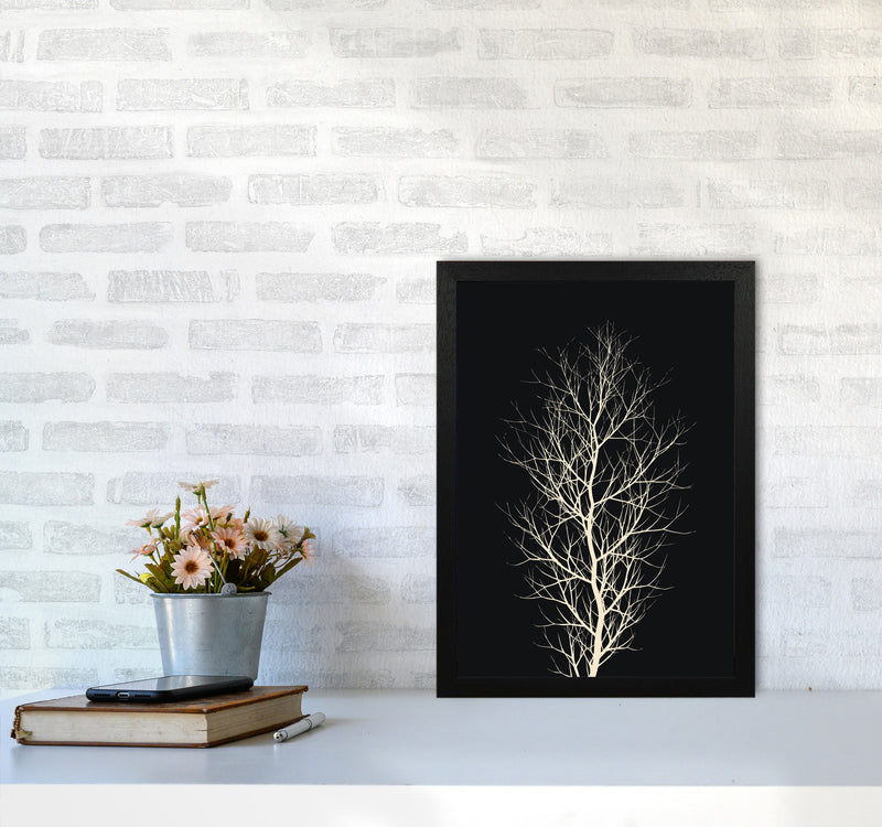 The Tree - WHITE Contemporary Art Print by Kubistika A3 White Frame