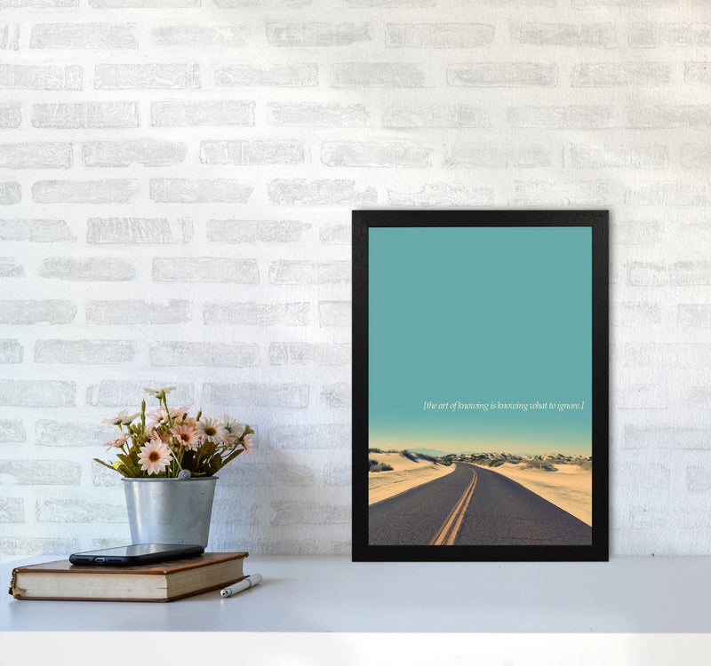 The Art Of Knowing Landscape Contemporary Art Print by Kubistika A3 White Frame