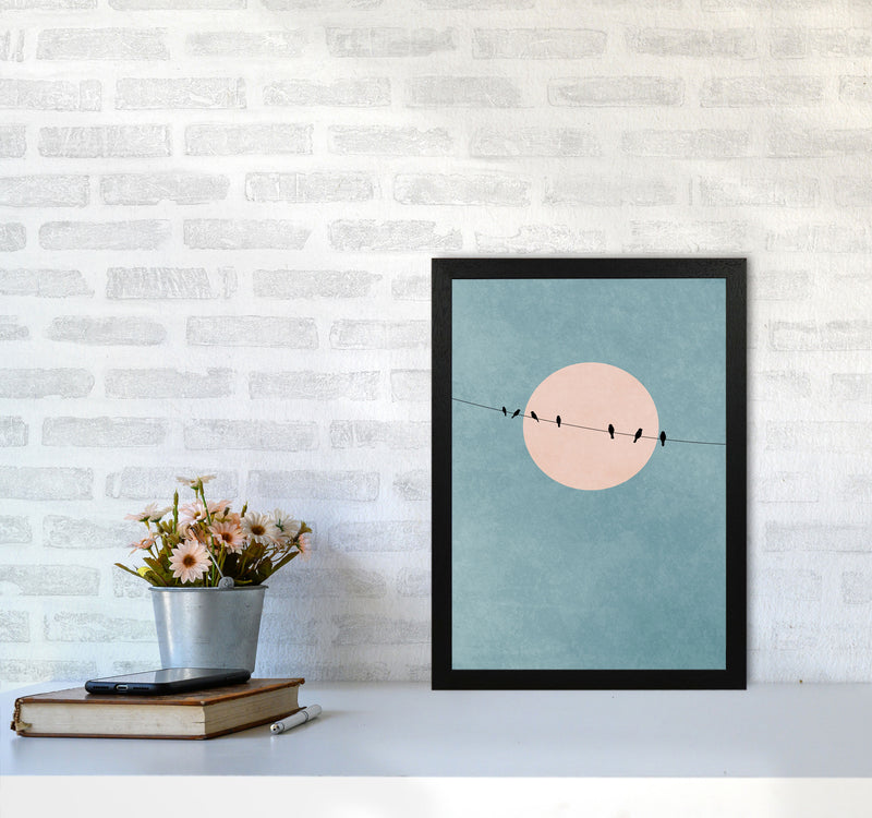 The Beauty Of Silence Contemporary Art Print by Kubistika A3 White Frame