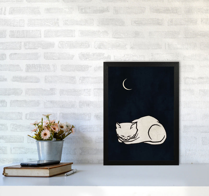 Cozy dreams Vintage Art Print by Kubistika A3 White Frame