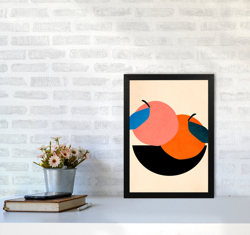 Two Apples Art Print by Kubistika A3 White Frame