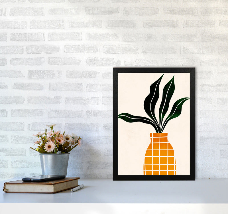 Peter, The Plant Art Print by Kubistika A3 White Frame