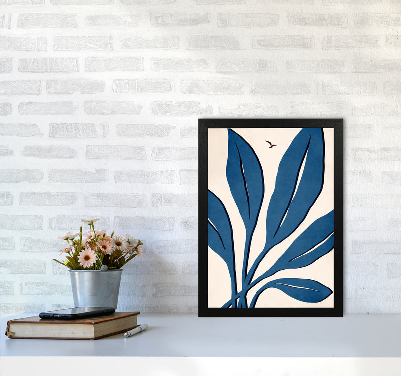 Ophelia - bleu Art Print by Kubistika A3 White Frame