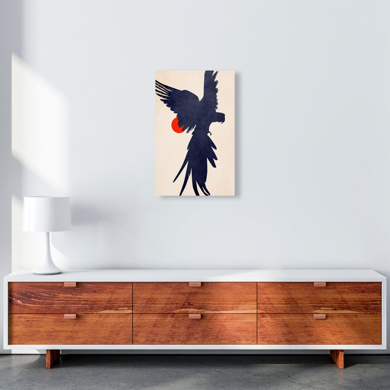 Parrot Art Print by Kubistika A3 Canvas