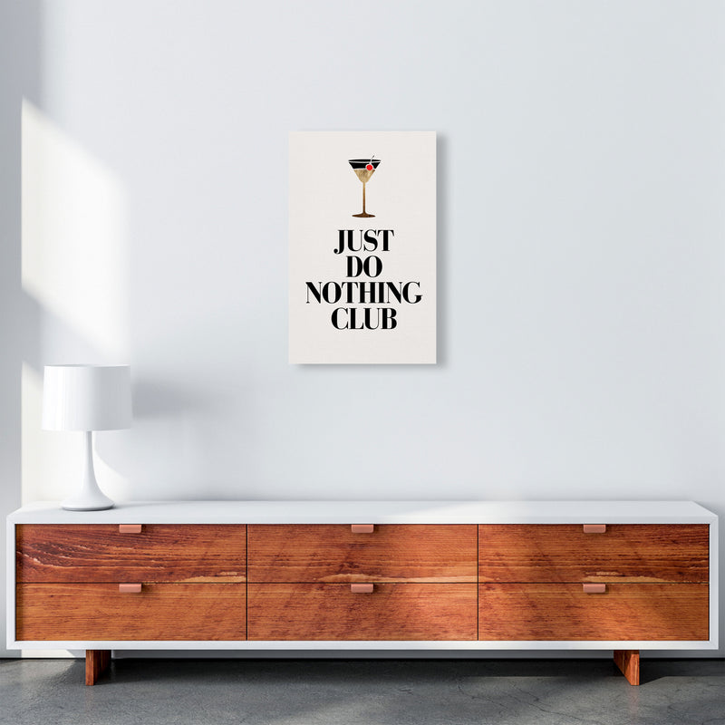 Just Do Nothing Art Print by Kubistika A3 Canvas