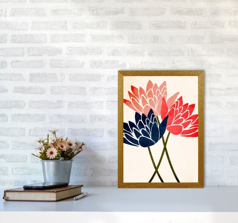 Three Blossoms Art Print by Kubistika A3 Print Only