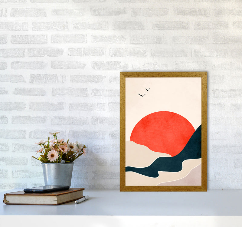 Drowning Sun Art Print by Kubistika A3 Print Only