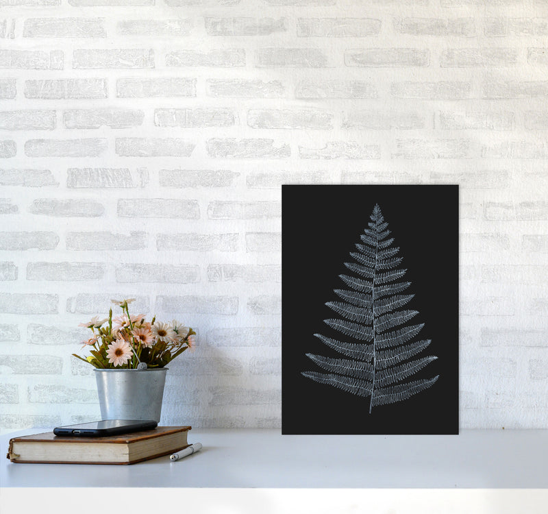 Botanica Minimalistica - BLEU Modern Art Print by Kubistika A3 Black Frame