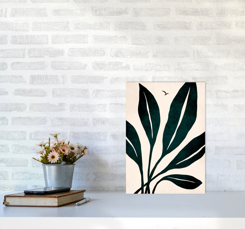 Ophelia - verde Art Print by Kubistika A3 Black Frame