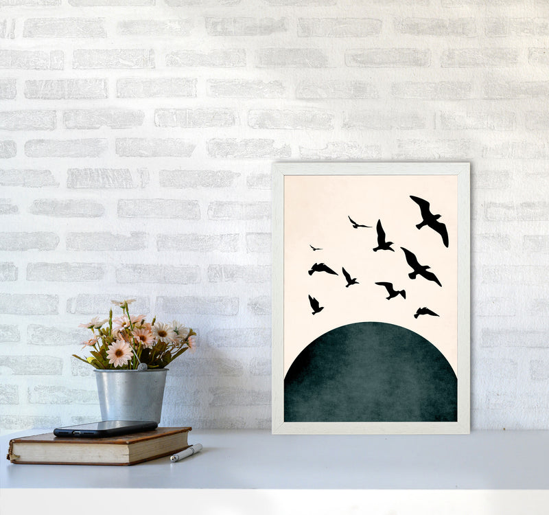Wings To Fly Y Art Print by Kubistika A3 Oak Frame