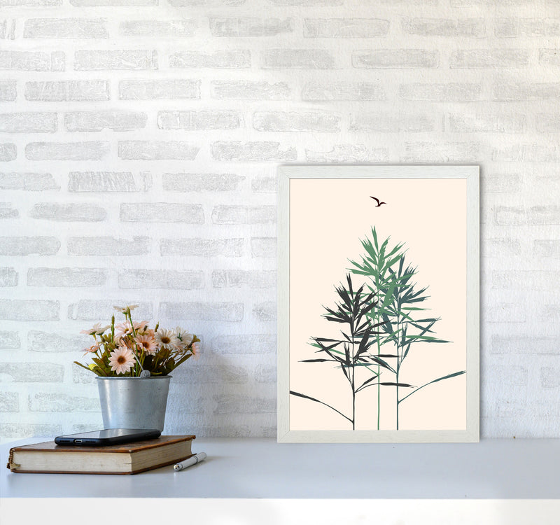 The Forest Art Print by Kubistika A3 Oak Frame