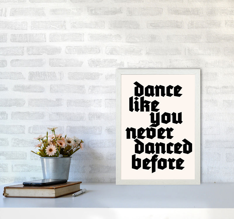 Dance Like Never Before Art Print by Kubistika A3 Oak Frame