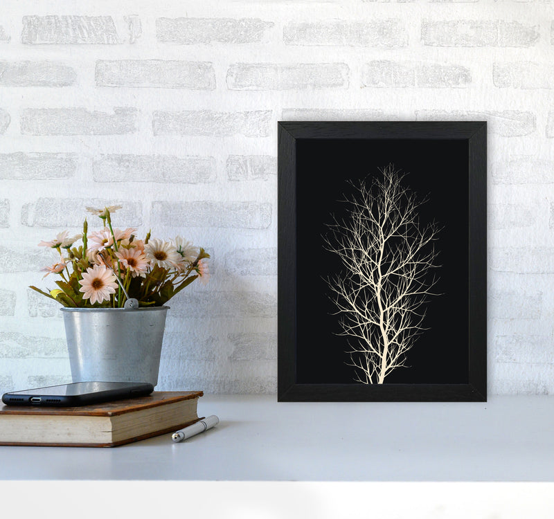 The Tree - WHITE Contemporary Art Print by Kubistika A4 White Frame