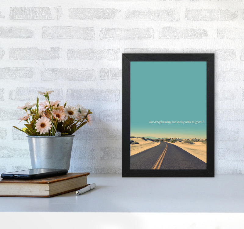 The Art Of Knowing Landscape Contemporary Art Print by Kubistika A4 White Frame