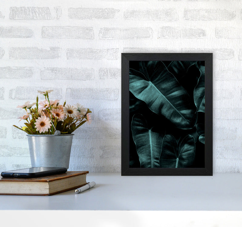 Dark Leafs Photography Art Print by Kubistika A4 White Frame