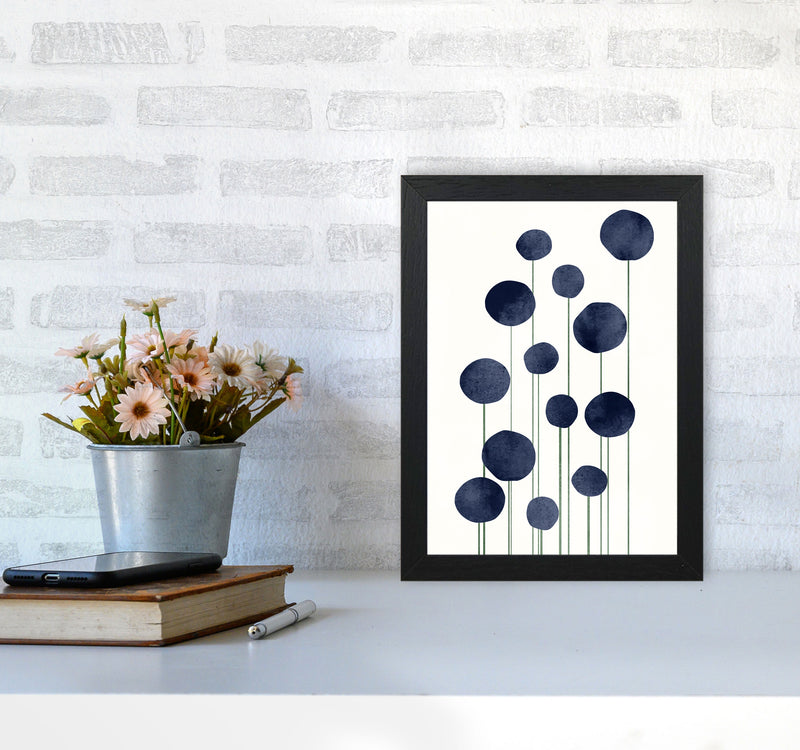 20 Little Waterflowers Botanical Art Print by Kubistika A4 White Frame