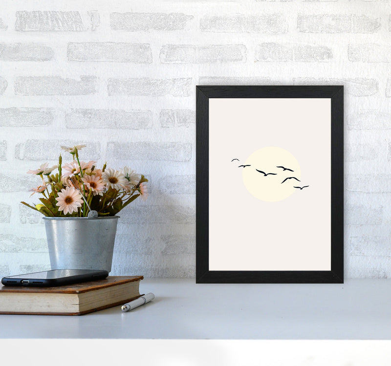 Adorable Skies Contemporary Art Print by Kubistika A4 White Frame