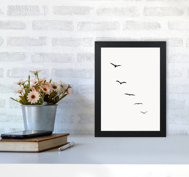 Heavenly Creatures - DARK  Contemporary Art Print by Kubistika A4 White Frame