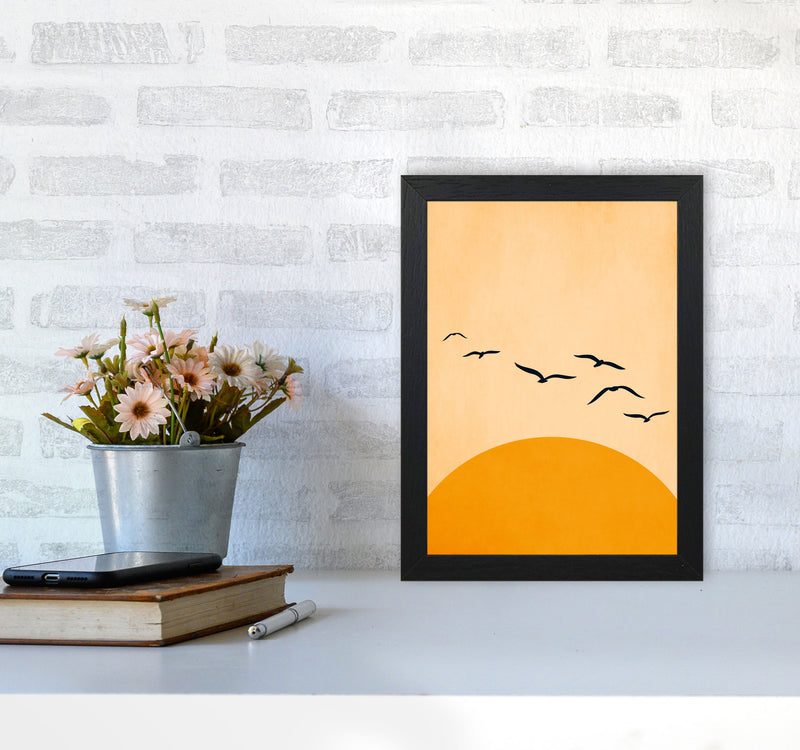 One Day We`ll Fly Away Art Print by Kubistika A4 White Frame