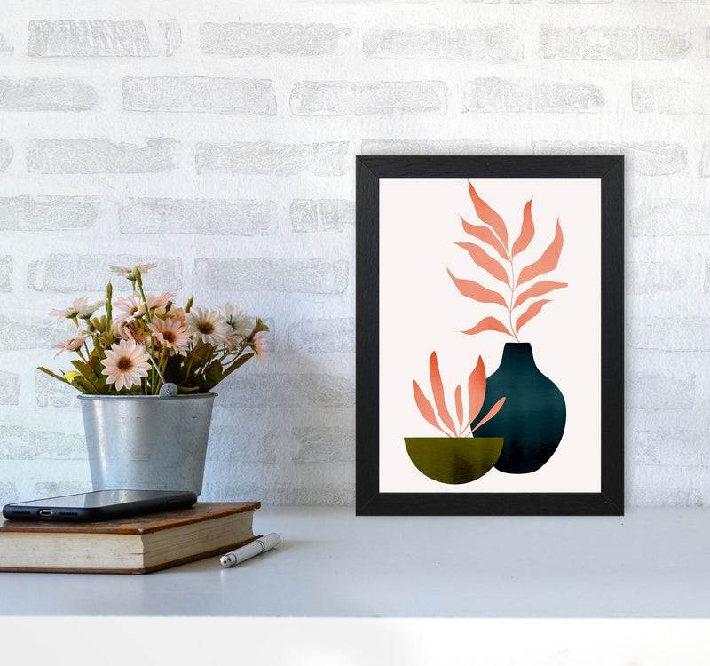 Autumn Flowers - 5 Art Print by Kubistika A4 White Frame