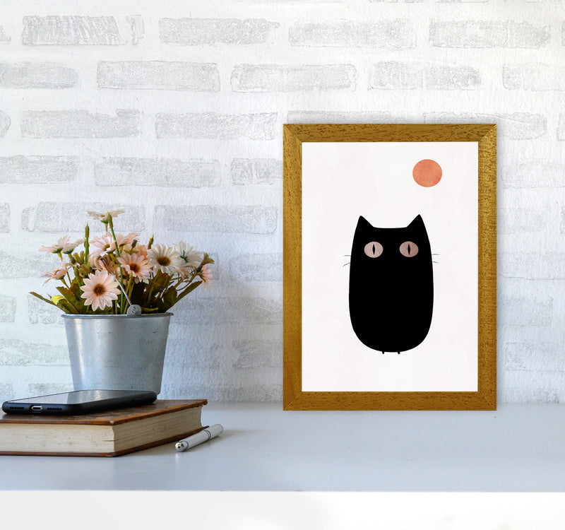 The Cat Contemporary Art Print by Kubistika A4 Print Only