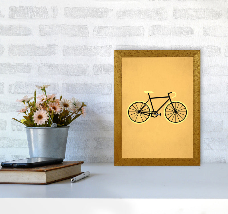 Bicycle Love Modern Art Print by Kubistika A4 Print Only
