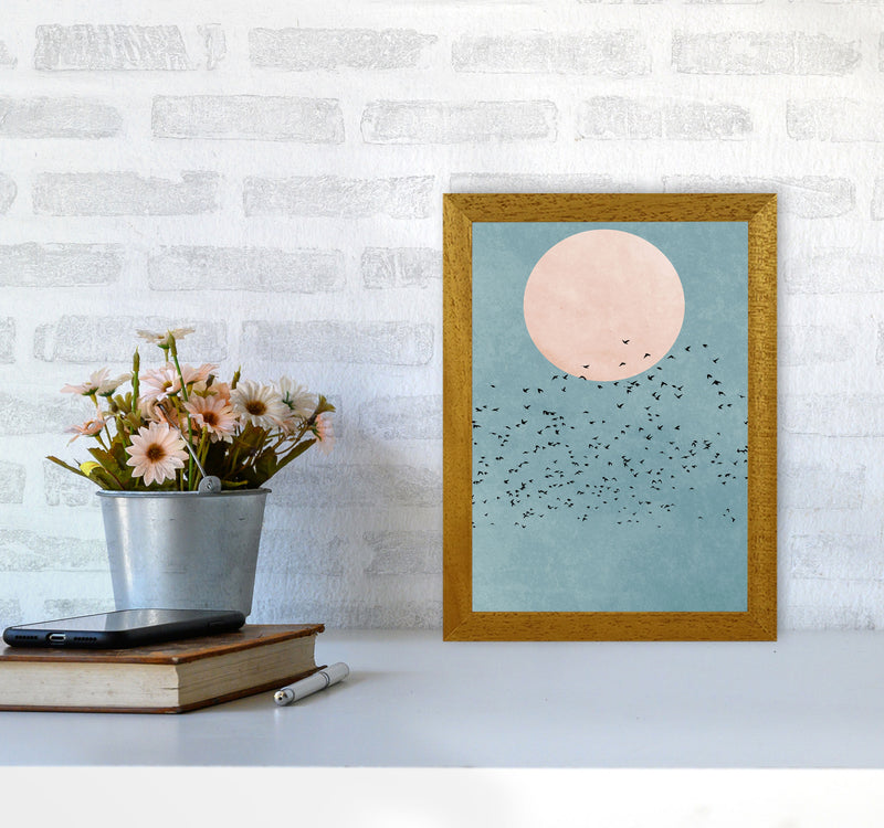 A Fly Away Modern Contemporary Art Print by Kubistika A4 Print Only