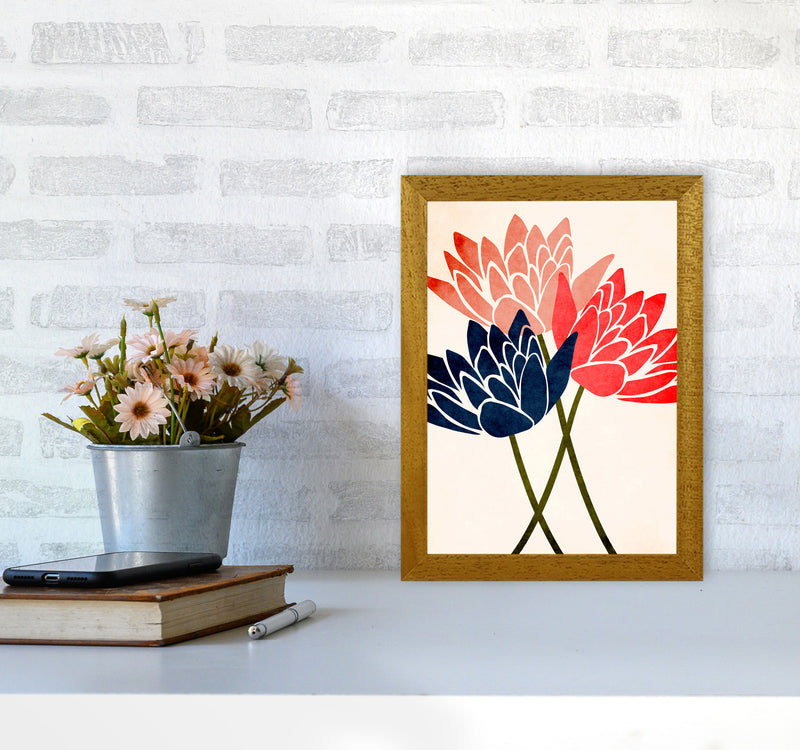 Three Blossoms Art Print by Kubistika A4 Print Only
