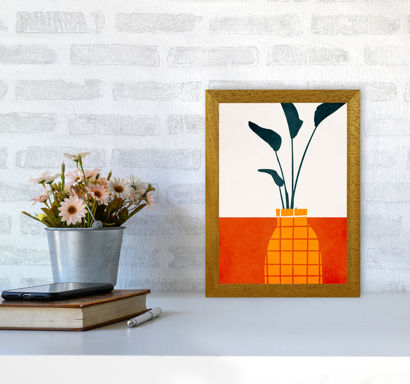 Kitchen Table With Plant Art Print by Kubistika A4 Print Only