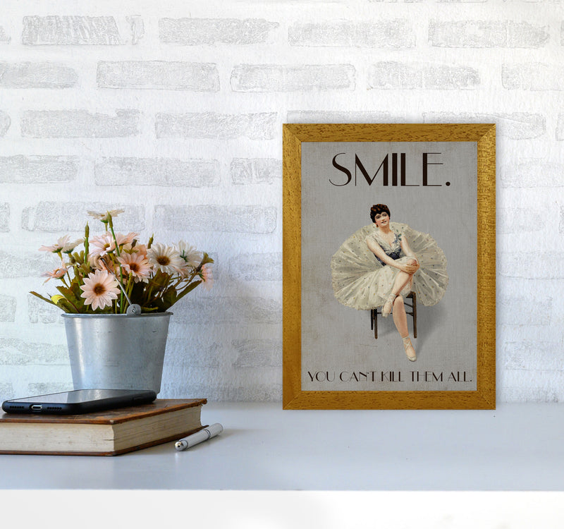 Keep Smiling Art Print by Kubistika A4 Print Only