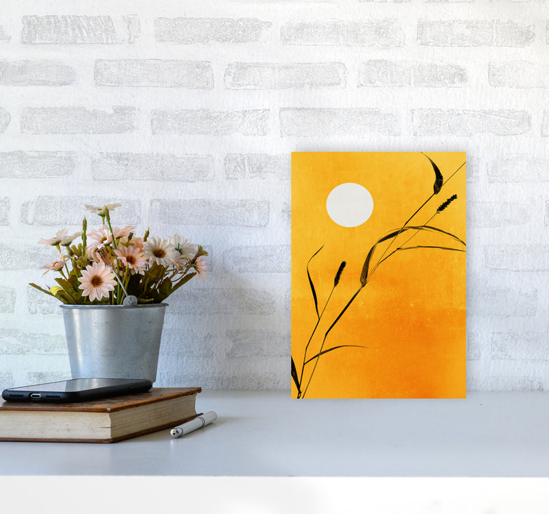 Sunny Days Contemporary Art Print by Kubistika A4 Black Frame