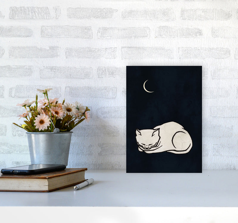 Cozy dreams Vintage Art Print by Kubistika A4 Black Frame