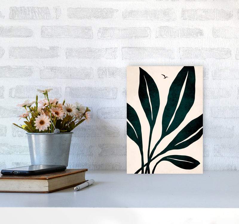 Ophelia - verde Art Print by Kubistika A4 Black Frame