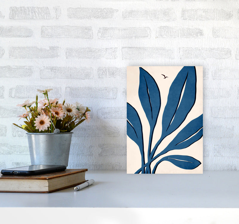 Ophelia - bleu Art Print by Kubistika A4 Black Frame