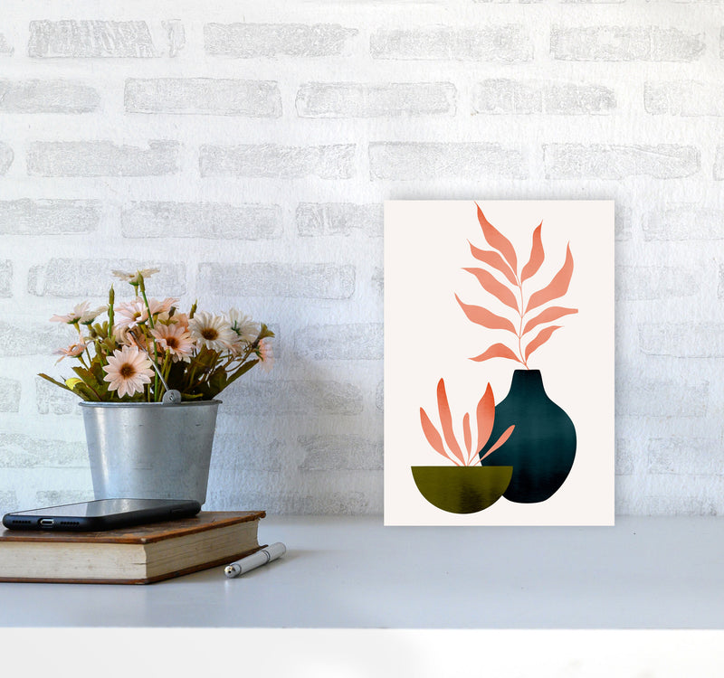 Autumn Flowers - 5 Art Print by Kubistika A4 Black Frame
