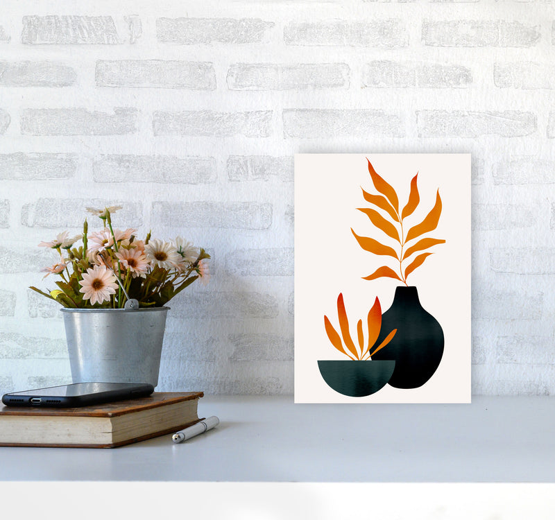 Autumn Flowers - 3 Art Print by Kubistika A4 Black Frame