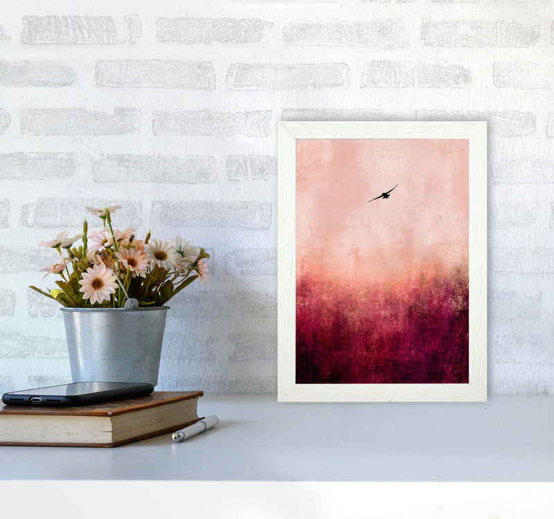 Rise Like A Phoenix Contemporary Art Print by Kubistika A4 Oak Frame