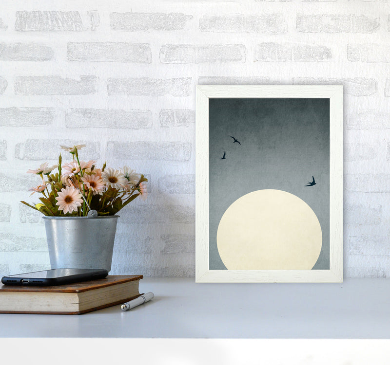 Moonshine Dancers-ROUGE Contemporary Art Print by Kubistika A4 Oak Frame