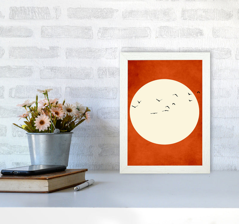 Warming Feelings Art Print by Kubistika A4 Oak Frame