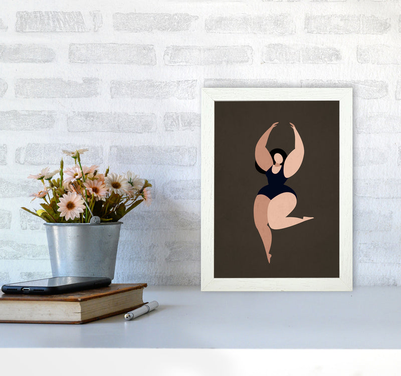Prima Ballerina Y Art Print by Kubistika A4 Oak Frame