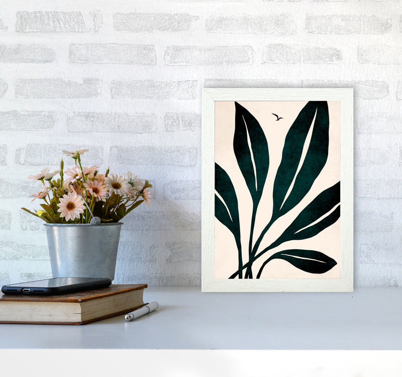 Ophelia - verde Art Print by Kubistika A4 Oak Frame