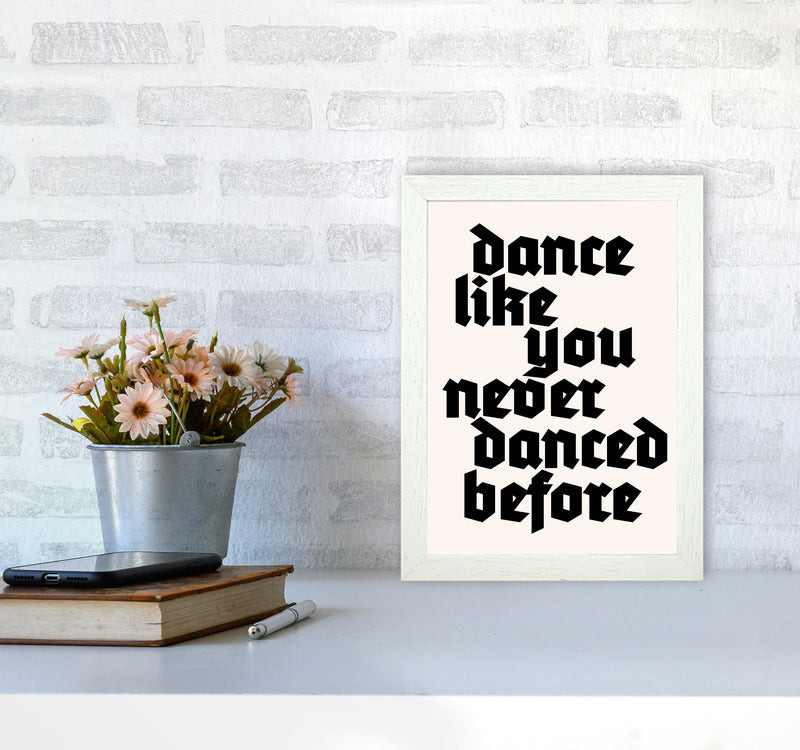 Dance Like Never Before Art Print by Kubistika A4 Oak Frame
