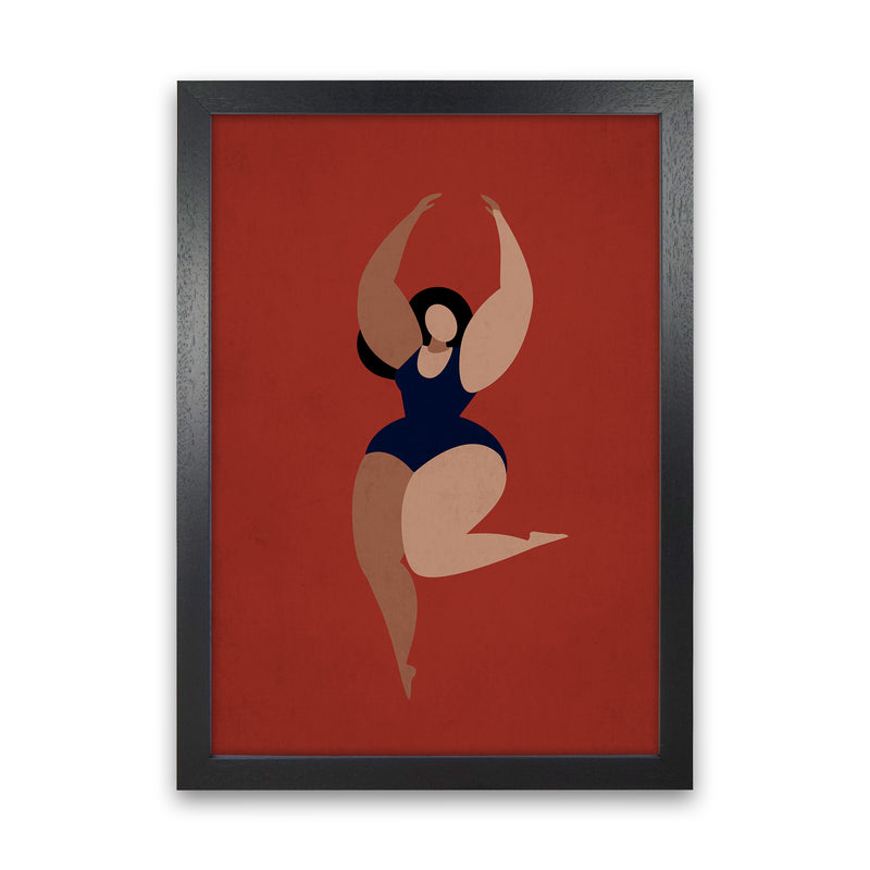 Prima Ballerina Vintage Art Print by Kubistika Black Grain