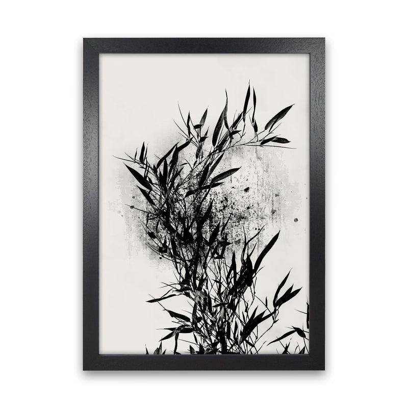 Always Bloom Contemporary Art Print by Kubistika Black Grain