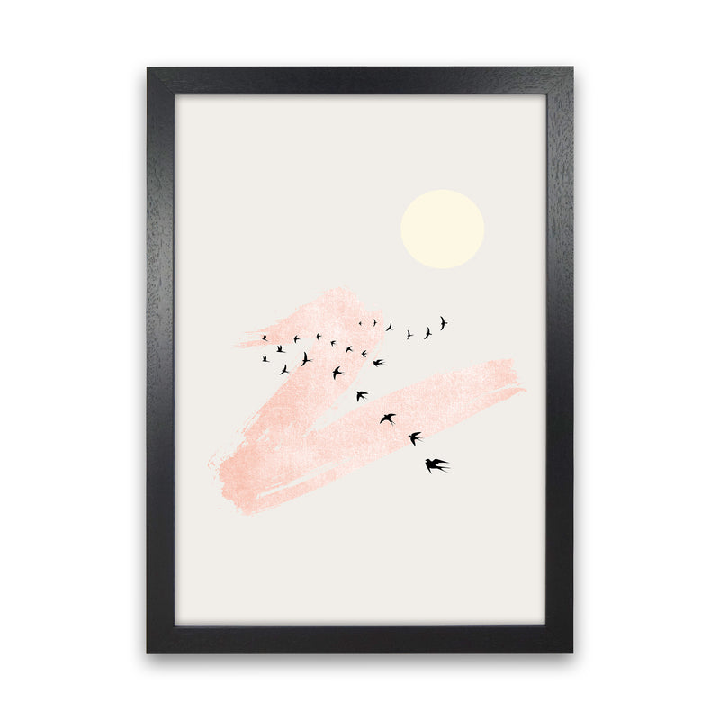 Sun and Heaven Contemporary Art Print by Kubistika Black Grain