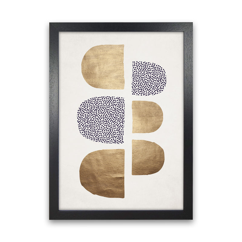Geometric Abstracta Abstract Art Print by Kubistika Black Grain