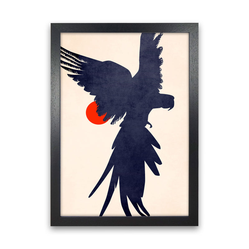 Parrot Art Print by Kubistika Black Grain