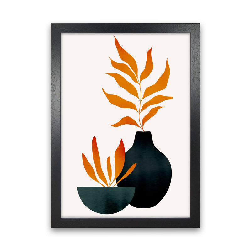 Autumn Flowers - 3 Art Print by Kubistika Black Grain
