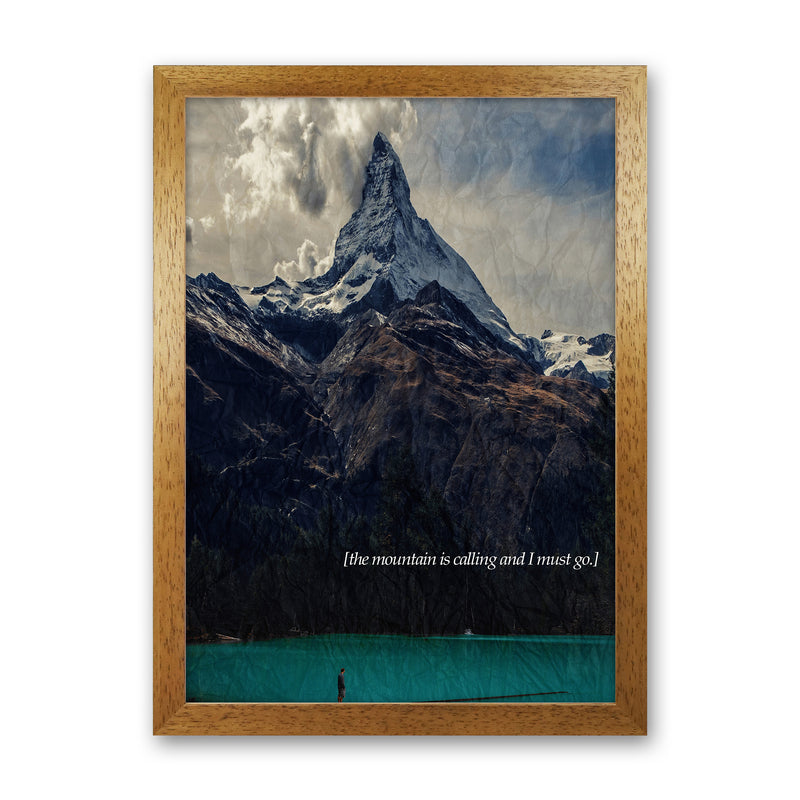 The Mountain Is Calling Landscape Art Print by Kubistika